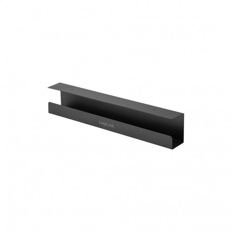 LogiLink kaablihaldusrenn lauaplaadi alla kinnitamiseks 600x76x114mm, must