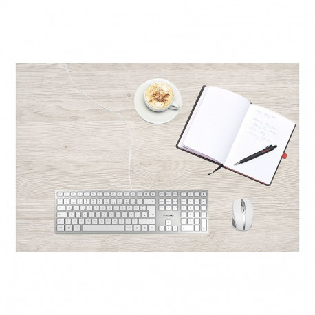 Cherry KC 6000 Slim [DE] hõbedane/valge klaviatuur