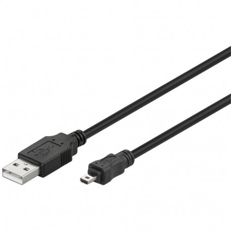 USB MINI 8 pin 180 black 1.8m