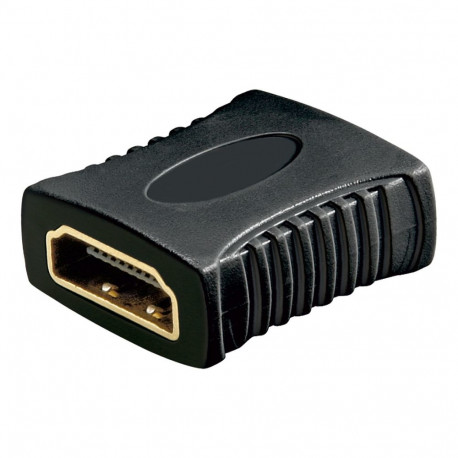 Adapter HDMI (F) - (F), kullatud kontaktid