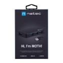 NATEC USB 3.0 Moth (4 porti, must) hub