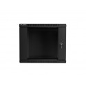 Lanberg seinapealne paigaldusriiuli kapp 19'' 9U 600x600mm must (klaasuks)