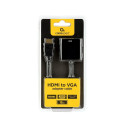 Gembird A-HDMI-VGA-04 videokaabli adapter 0.15 m VGA (D-Sub) HDMI Type A (Standard) must
