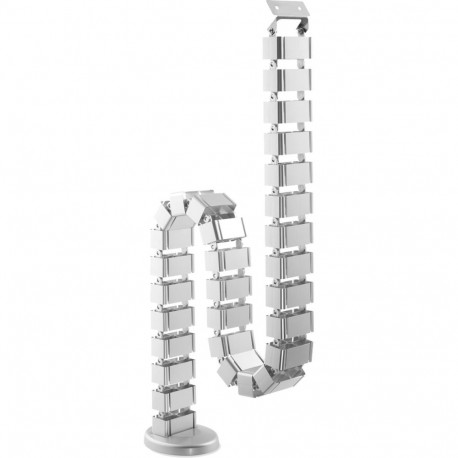 Flexible Kabelführung mit anpassbarer Länge (silber)