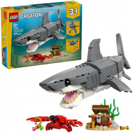 31381 Creator 3-in-1 Wilder Hai mit Schatztruhe