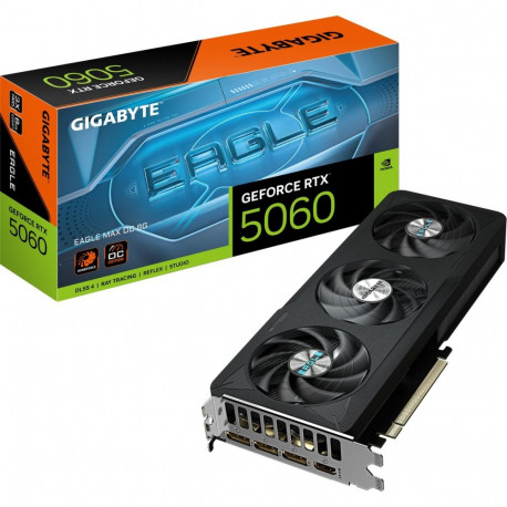 GIGABYTE GeForce RTX 5060 EAGLE MAX OC 8G, graphics card DLSS 4, 3x DisplayPort, 1x HDMI 2.1