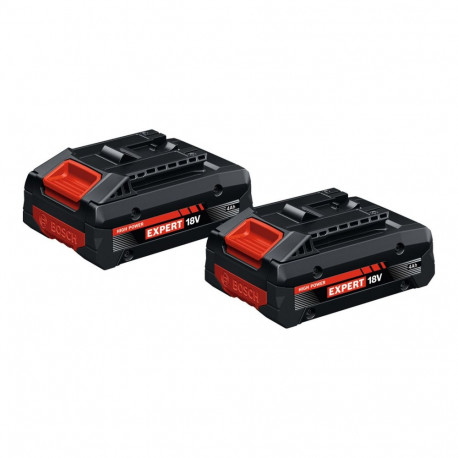 Bosch Professional Expert EXBA18V-40 battery, 2 pieces, black, AMPShare Alliance