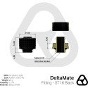 Thermal Grizzly DeltaMate Fitting ST16, connection black