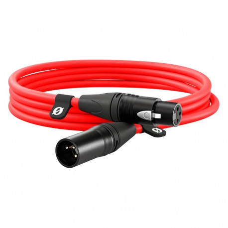 Premium XLR-kaabel XLR3M-R 3Meter, punane