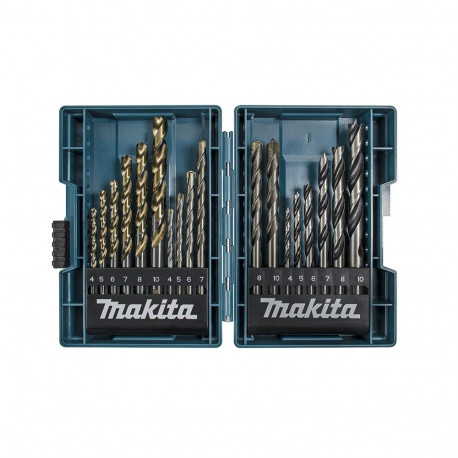 Metalli-, kivi- ja puidupuuride komplekt B-49432 18-osaline, sinine