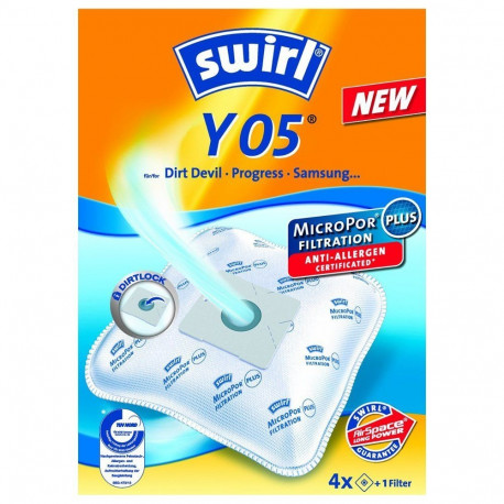 Tolmuimejakotid Y05 MicroPor (4 kotti, 1 väljalaskefilter)