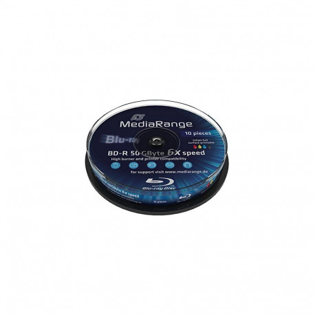 BD-R 50 GB (6fach, 10 Stück, bedruckbar, Retail)