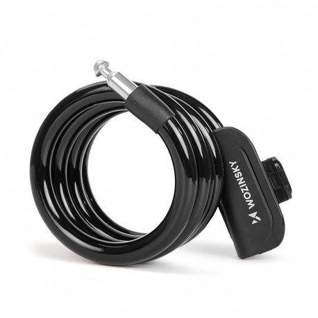 Wozinsky WPB-01R Portable Bike Lock with Anti-Theft Cable and 2 Keys for Electric Bikes and Motorcyc