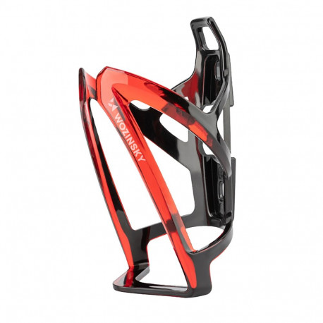 Wozinsky WUR-01BR Bike Bottle Holder Basket - Black and Red