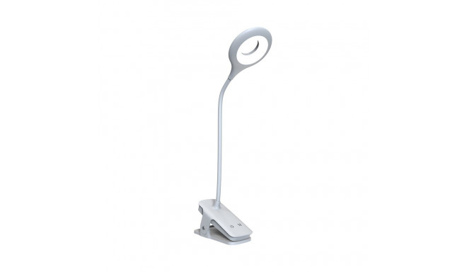 Mini Wozinsky Wireless LED Reading Lamp with Clip + USB-C Cable - White
