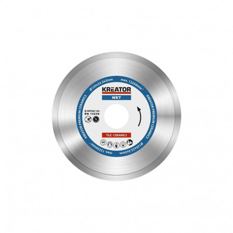 Teemantlõikeketas Ø125x22,2x2mm, märglõige Kreator
