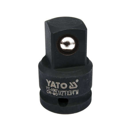 Yato YT-1067 adapter, 1/2"-3/4", 48mm, CrMo SCM-440, fosfaatitud, löögikindel