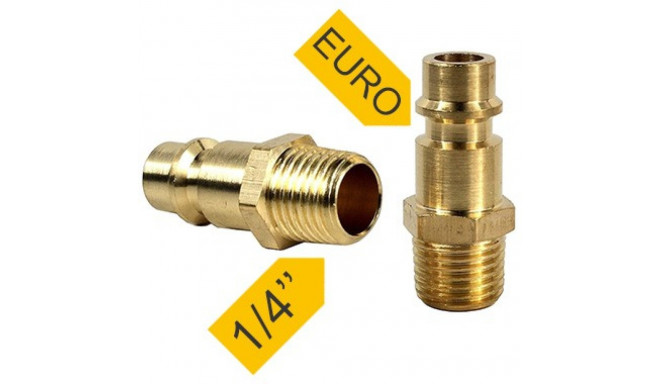 EURO connection with external thread 1/4 '' (2 pcs.) Powerplus