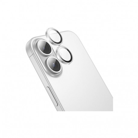 Kaamera kaitseklaas Hoco iPhone 16/16 Plus, ringid, hõbe