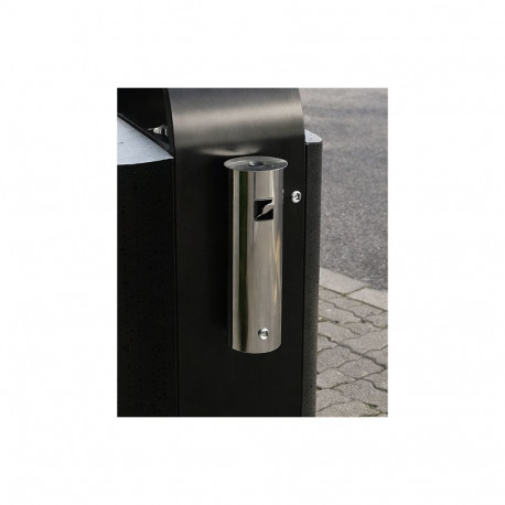 Tuhatoos MINI/400x110mm, prügikasti külge puksidega integreeritav/roostevaba, lukustatav