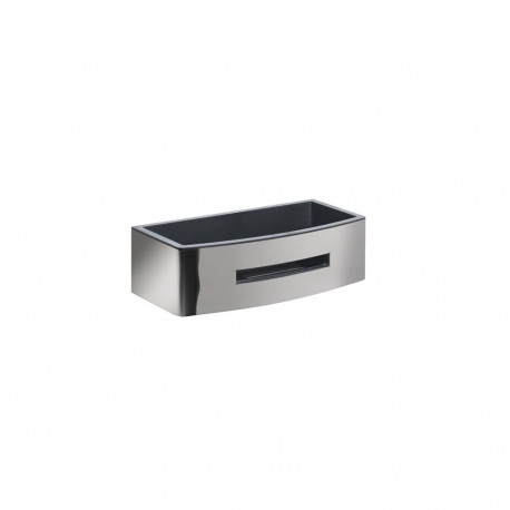 POSEIDON SHOWER CADDY CORNER CHROME/BLCK