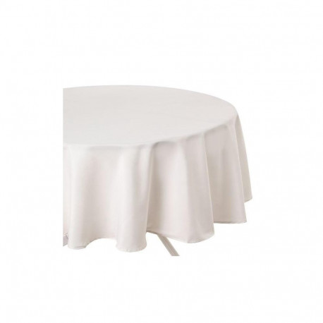 TABLECLOTH IVORY ROUND D180CM 103901A