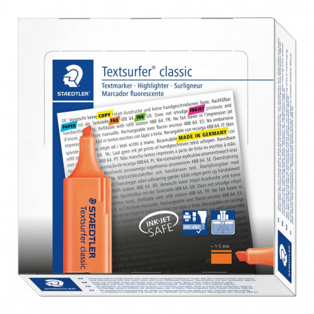 Tekstimarker Staedtler Textsurfer classic 364, oranž