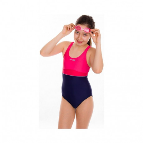 Ujumistrikoo Aqua-Speed Emily roosa/tumesinine - 128
