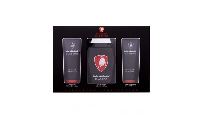 Lamborghini Classico Eau de Toilette (125ml) (Edt 125 ml + Shower Gel 100 ml + Aftershave Balm 100 m