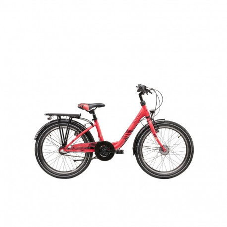 Laste jalgratas S´COOL Wave Steel LTD, 20" korall/punane