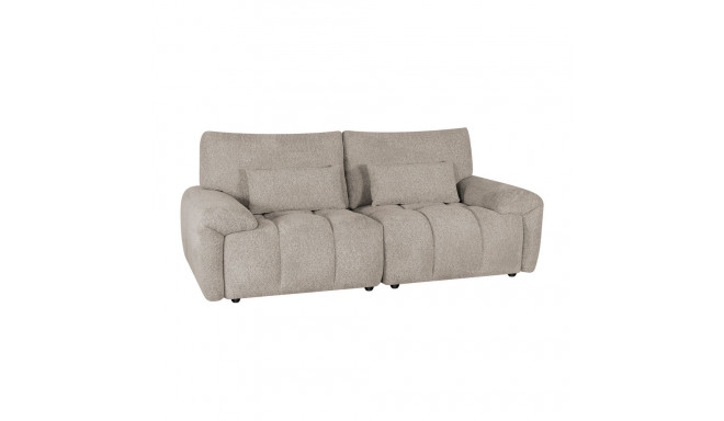 Diivan BARBARA 2,5-kohaline 210x100xH89cm, helepruun