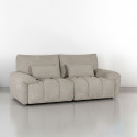 Diivan BARBARA 2,5-kohaline 210x100xH89cm, helepruun