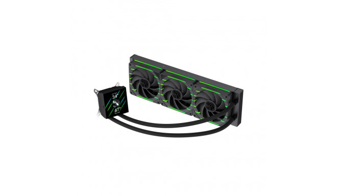 Gamemax CPU Liquid Cooler | HAILSTORM 360 LCD BK | Black