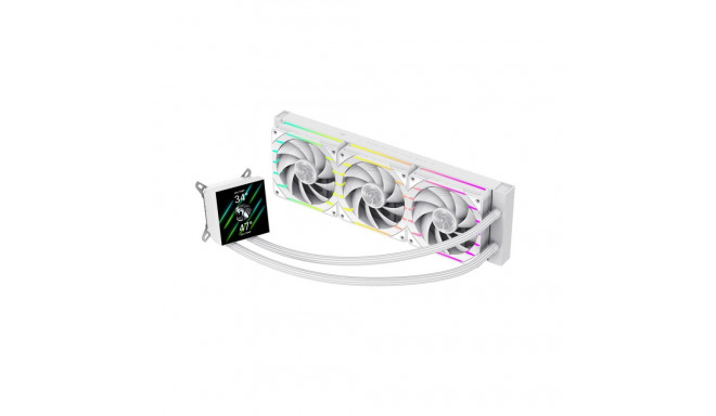 Gamemax CPU Liquid Cooler | HAILSTORM 360 LCD WH | White