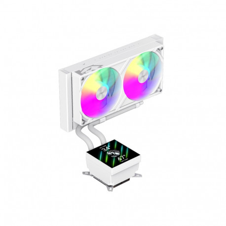 Gamemax CPU Liquid Cooler | GLACIER 240 LCD WH | White