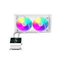 Gamemax CPU Liquid Cooler | GLACIER 240 LCD WH | White