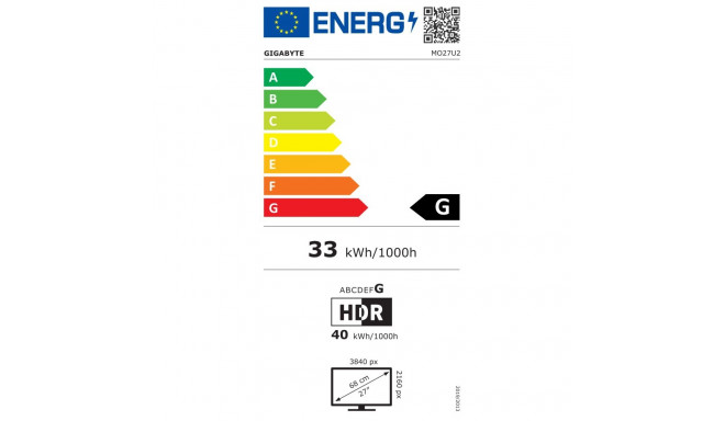 Gigabyte MO27U2 Monitor | Gigabyte