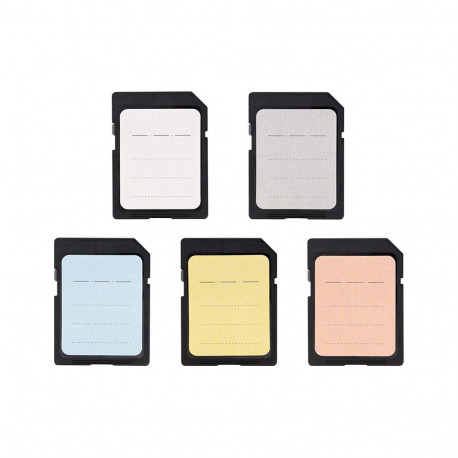 Memory Card Label Stickers - JJC SDSL 480 480 Removable Stickers 20x25mm Multi-Color