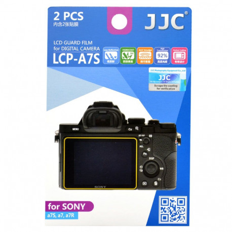 Camera Accessory - JJC LCP A7S Screen Protector (Sony A7/A7R/A7S, 2 pack)