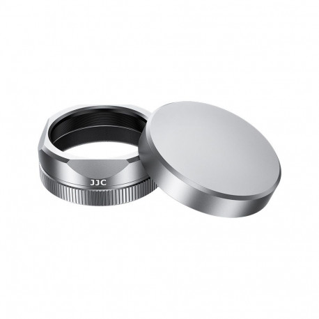 Camera Lens Hood - JJC LH JXHF Aluminum Alloy for Fujifilm X Half Silver