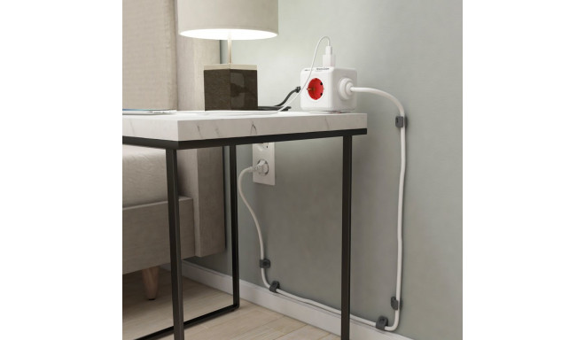 Power Extension Cord - Allocacoc PowerCube Extended 5-Socket 1.5m Blue