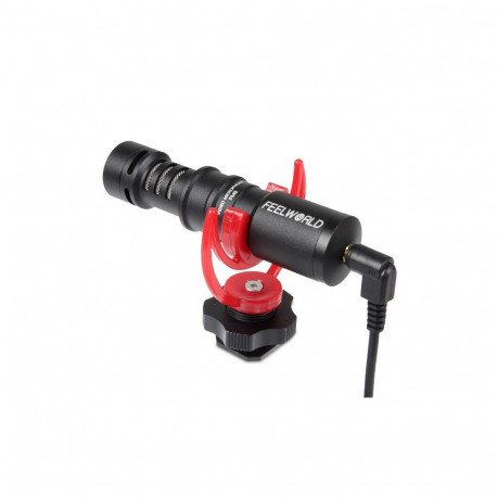 Microphone - Feelworld FM8 Mini Cardioid for Camera & Smartphone, Noise Reduction