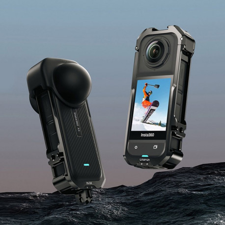 Camera Cage - Ulanzi IN 04 Mental Camera Cage for Insta360 X4 Black