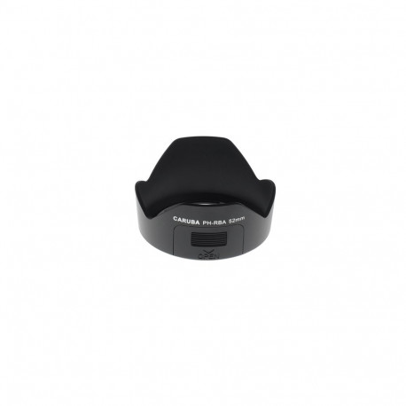 Camera Lens Hood - Caruba PH RBA Black (compatible with Pentax SMC DA 18-55mm)