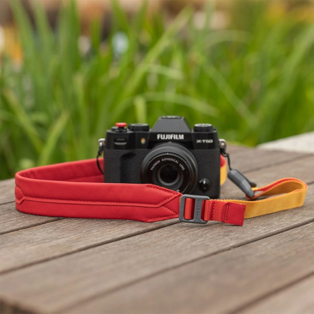 Camera Strap - Falcam Maglink Quick Magnetic Buckle V2 Leather Dyneema Red