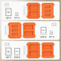 Case - Ulanzi CC01 MINI Memory Card Case, silicone inserts, splash resistant
