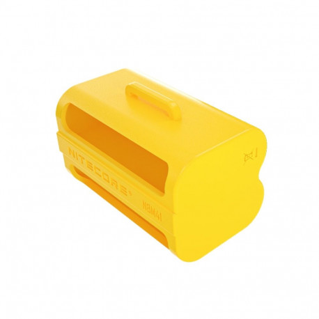Battery Holder - Nitecore NBM41 4-Slot 21700/18650 Battery Magazine Yellow