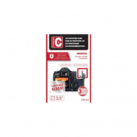 Camera Accessory - Caruba LCD Optical Glass Protector 3.5" (2 Pieces)