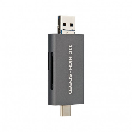 Memory Card Reader - JJC CR UTC4AC Dual Slot USB 3.1 312MB/s Grey