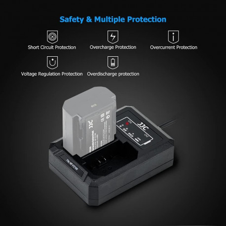 Battery Charger - JJC DCH FZ100TC USB C Dual Battery Charger for Sony NP-FZ100